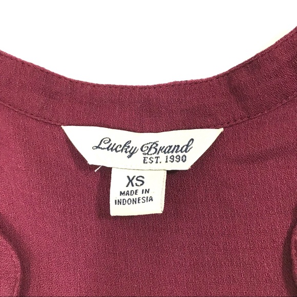 Lucky Brand Sheer L/S Top - Picture 4 of 6